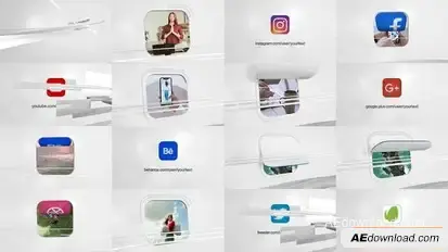 Social Media Network Openers template preview