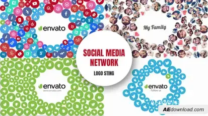 Social Media Network - Logo Sting Logo Stings template preview