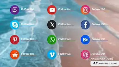 Social Media Pack Titles template preview