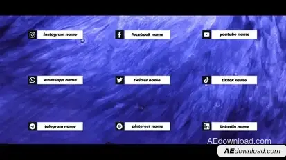 Social Media Pack For After Effects Elements template preview
