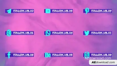 Social Media Pack Version 001 Titles template preview