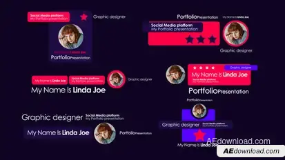 Social Media Post Scenes V2 Titles template preview