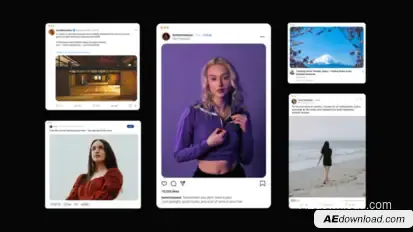 Social Media Posts Elements template preview