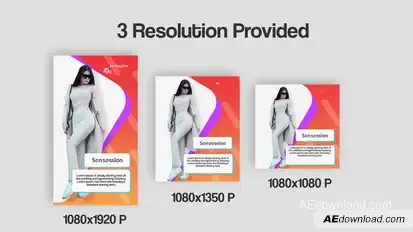 Social Media Posts V1 Video Displays template preview