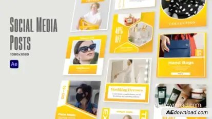 Social Media Posts v2 Product Promo template preview