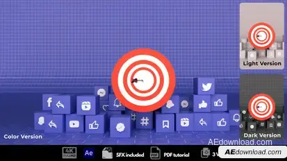 Social Media Professionals Logo Stings template preview