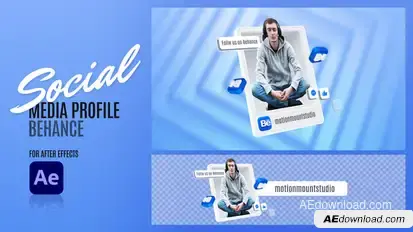 Social Media Profile - Behance Elements template preview