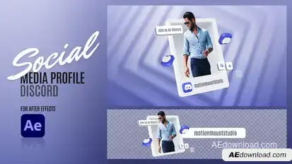 Social Media Profile - Discord Elements template preview