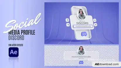 Social Media Profile - Discord Elements template preview