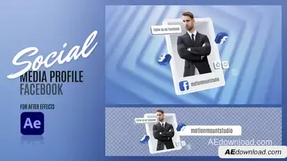 Social Media Profile - Facebook Elements template preview