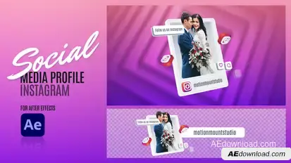 Social Media Profile - Instagram Elements template preview