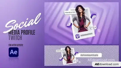 Social Media Profile - Twitch Elements template preview