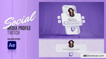 Social Media Profile - Twitch Elements template preview