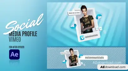 Social Media Profile - Vimeo Elements template preview