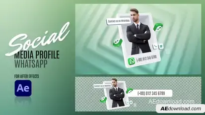 Social Media Profile - WhatsApp Elements template preview