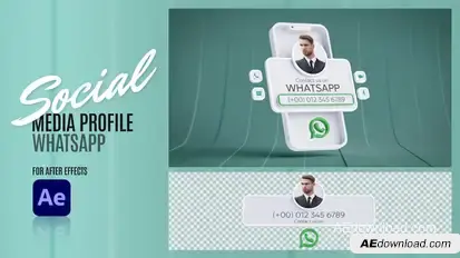 Social Media Profile - WhatsApp Elements template preview