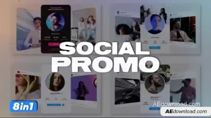 Social Media Promo Pack Elements template preview