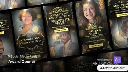 Social Media Reels - Award Opener After Effects Template Product Promo template preview