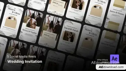 Social Media Reels - Elegant Wedding Invitations Product Promo template preview