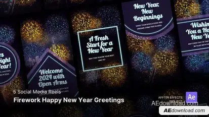 Reels - New Year Greetings Product Promo template preview