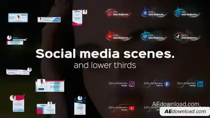 Social Media Scenes And Titles Titles template preview