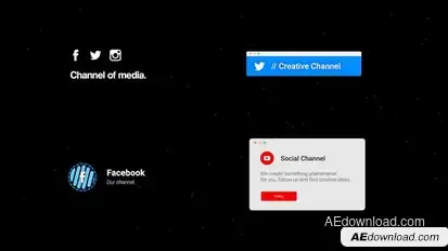 Social Media Shuffle Elements template preview