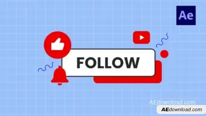 Social Media Subscribe Titles /Ae Titles template preview