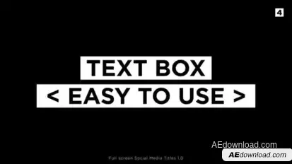 Social Media Titles 1.0 | After Effects Titles template preview