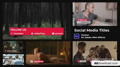 Social Media Titles Elements template preview