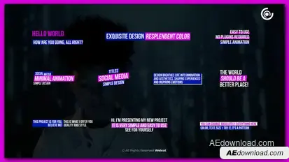 Social Media Titles | After Effects Titles template preview