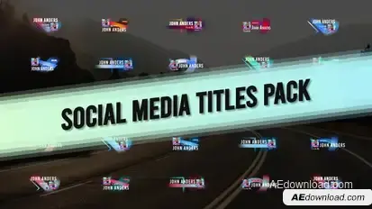Social Media Titles Pack Titles template preview
