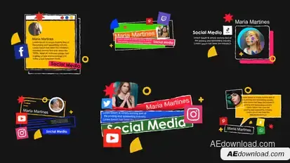 Dynamic Social Media Titles | Hand-Drawn Animation Pack Titles template preview