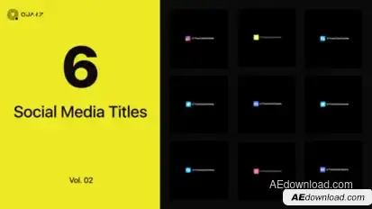 Social Media Titles Vol. 02 Titles template preview