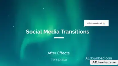 Social Media Opener broadcast-packages template preview