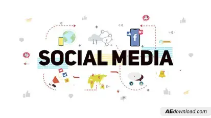Social Media Typography Scenes Titles template preview