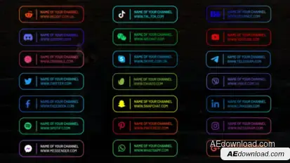 Social Media V6 Titles template preview