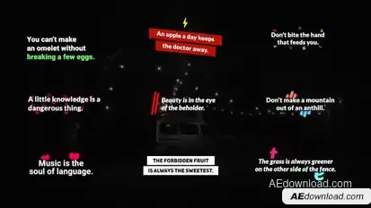 Social Media Video Graphics Elements template preview