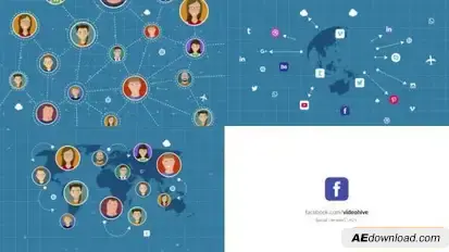 Social Network Intro Openers template preview