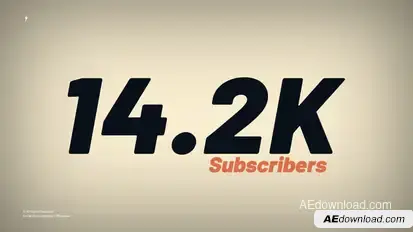 Social Stats Counters | After Effects Titles template preview
