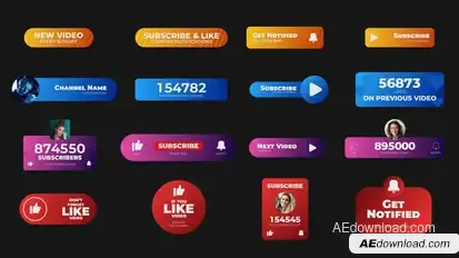 Social Titles Titles template preview