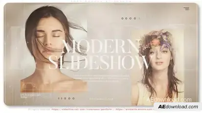 Soft Modern Slideshow Video Displays template preview