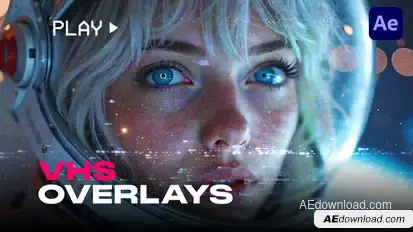 Soft VHS Overlays Elements template preview