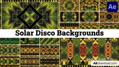 Solar Disco Backgrounds for After Effects Elements template preview