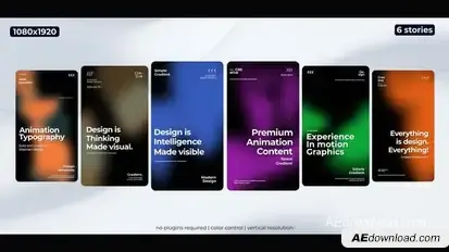 Solar Gradient Stories Product Promo template preview