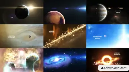 Solar System 3 ( The Observable Universe ) 8K Openers template preview
