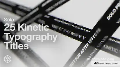 Solo - 25 Kinetic Typography Titles Titles template preview