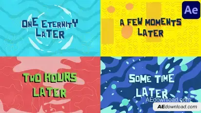 Some Time Later Scenes for After Effects Openers template preview