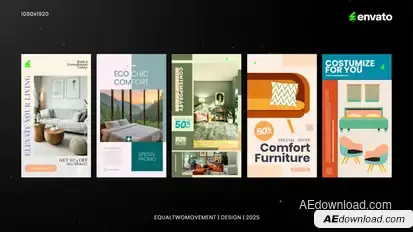 Sosmed Furniture Product Promo template preview