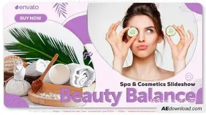 Spa & Cosmetics Slideshow Product Promo template preview