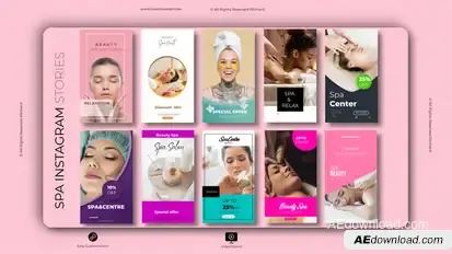 Spa Instagram Stories Product Promo template preview